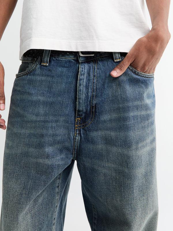 Stoy Aaron Pants In Blue Worn Washed