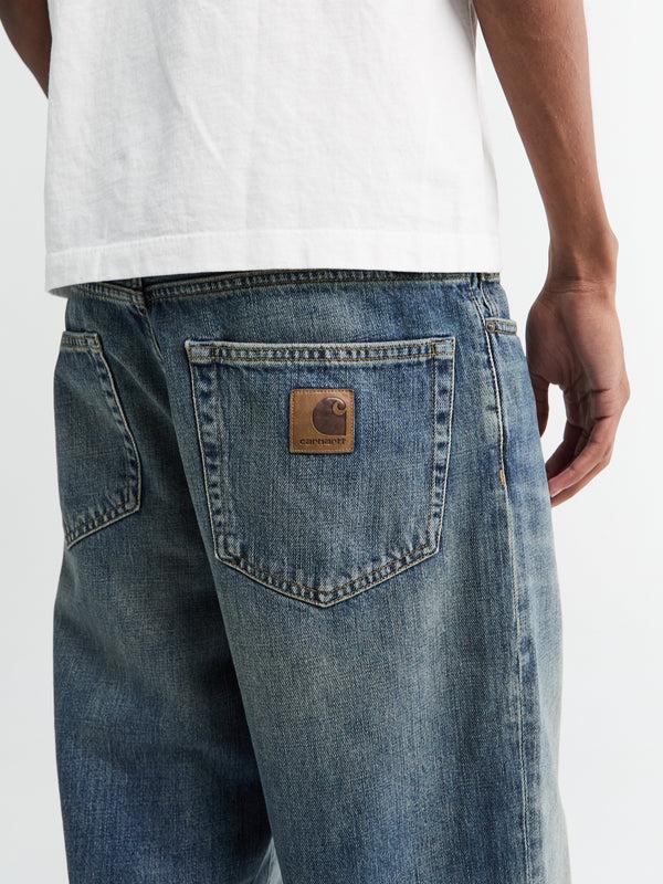 Stoy Aaron Pants In Blue Worn Washed