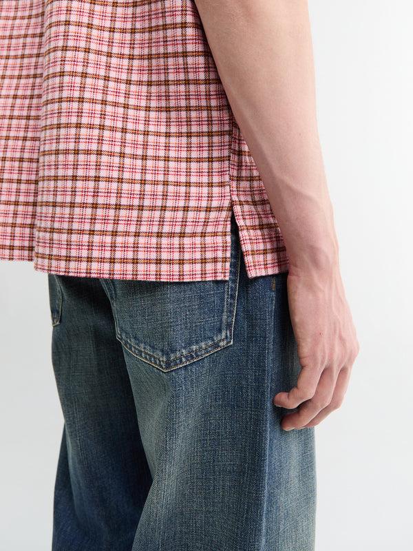 Stoy Adam Overshirt In Pink Check