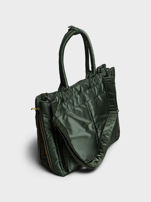 Stoy ALL NEW TANKER 2Way Tote Bag In Sage Green
