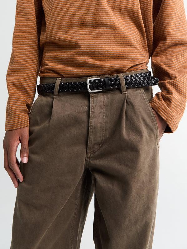 stoy Another Belt 1.0 in Braided Black