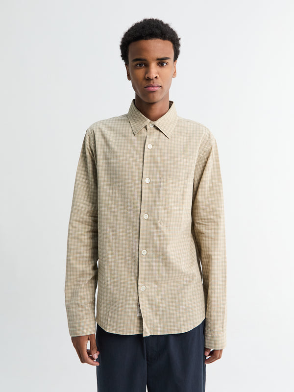 stoy Another Shirt 4.0 JPN in Green and Ecru Check