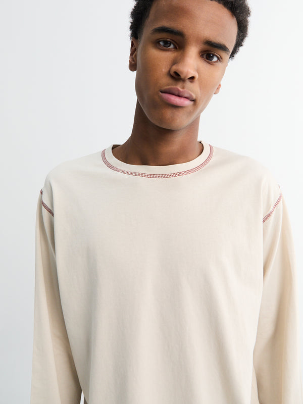 Stoy ANOTHER T-Shirt 3.0 In Grey And Burnt Red