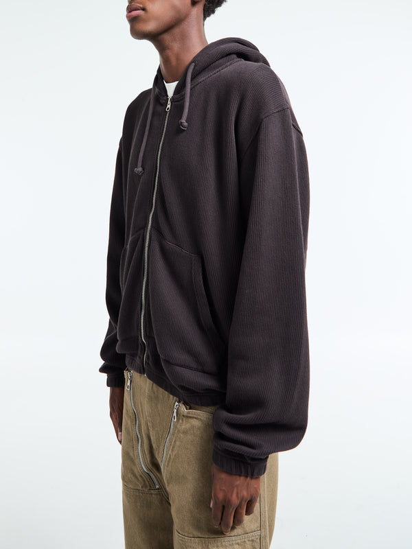 Stoy Another Zip Hoodie 1.0 In Dark Brown