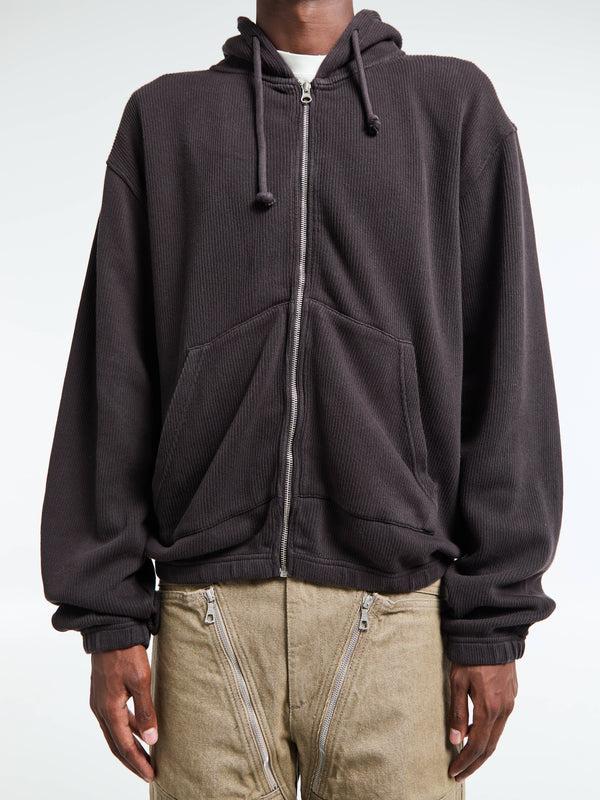 Stoy Another Zip Hoodie 1.0 In Dark Brown
