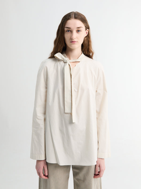 Stoy Ascot Blouse In Light Cream