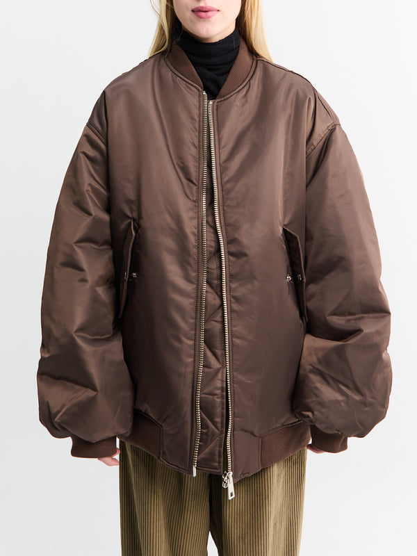 Stoy Astra Bomber Jacket In Brown