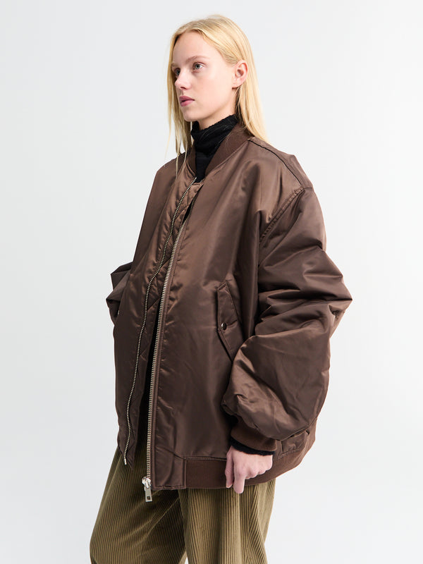 Stoy Astra Bomber Jacket In Brown