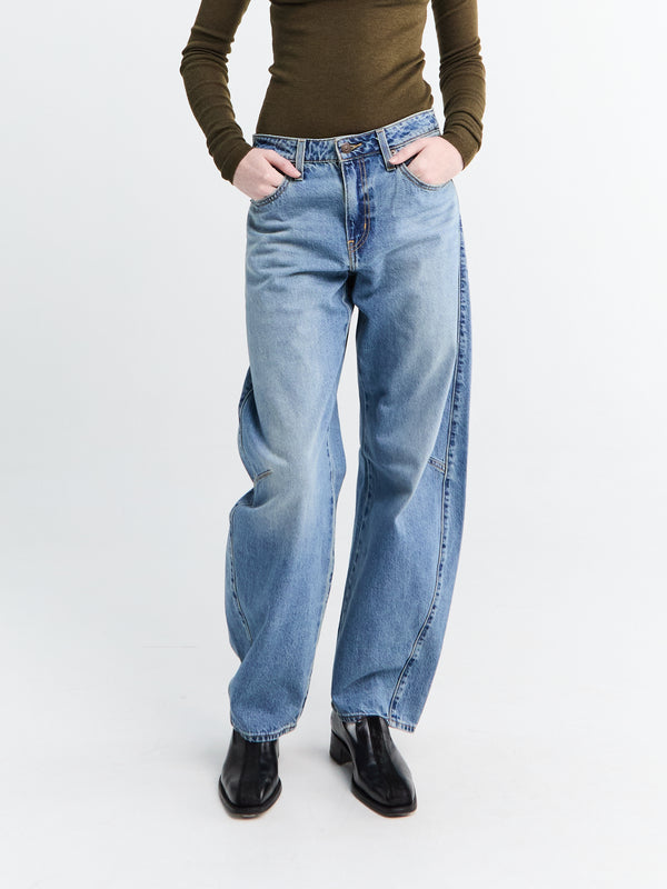 Stoy Baggy Dad Barrel Jeans In Easy Days Barrel
