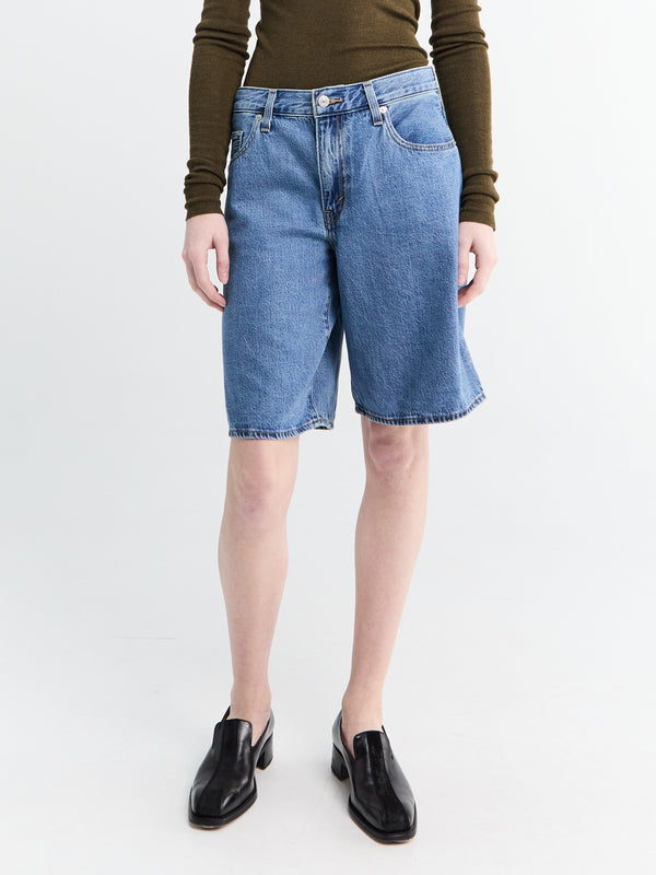 Stoy Baggy Dad Jorts In Own It Indigo Blue