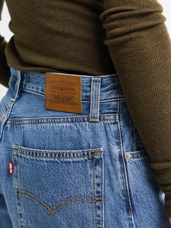 Stoy Baggy Dad Jorts In Own It Indigo Blue