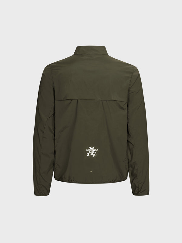 Stoy Balance Half Zip Jacket In Dark Olive
