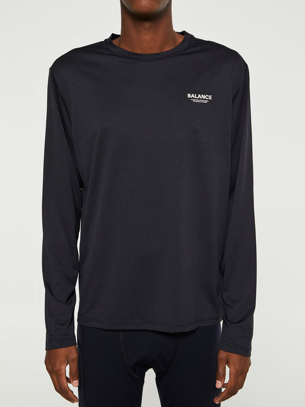 Stoy Balance Long Sleeve T-Shirt In Black