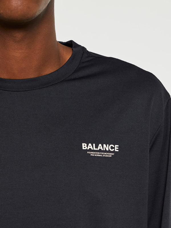 Stoy Balance Long Sleeve T-Shirt In Black