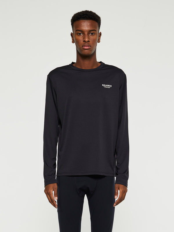 stoy Balance Long Sleeve T-Shirt in Black