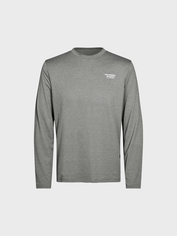 stoy Balance Long Sleeve T-Shirt ND in Medium Grey