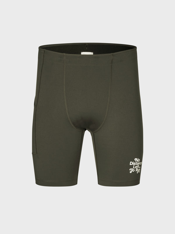 stoy Balance Short Tights in Dark Olive