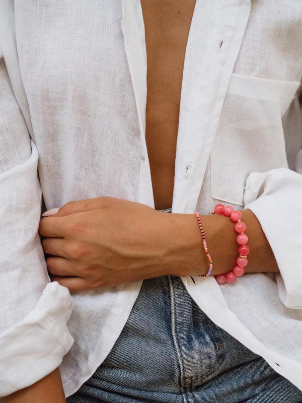 Stoy Ball Bracelet In Bubblegum