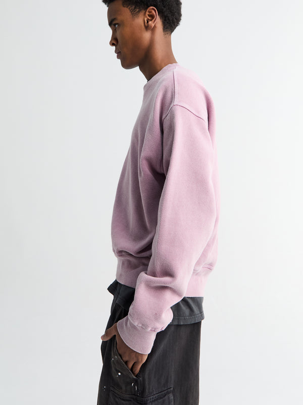 Stoy BASE SWEAT In Gentlemens Pink Star Fleece