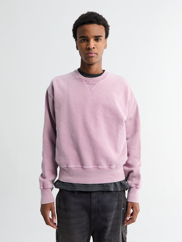 stoy BASE SWEAT in Gentlemens Pink Star Fleece