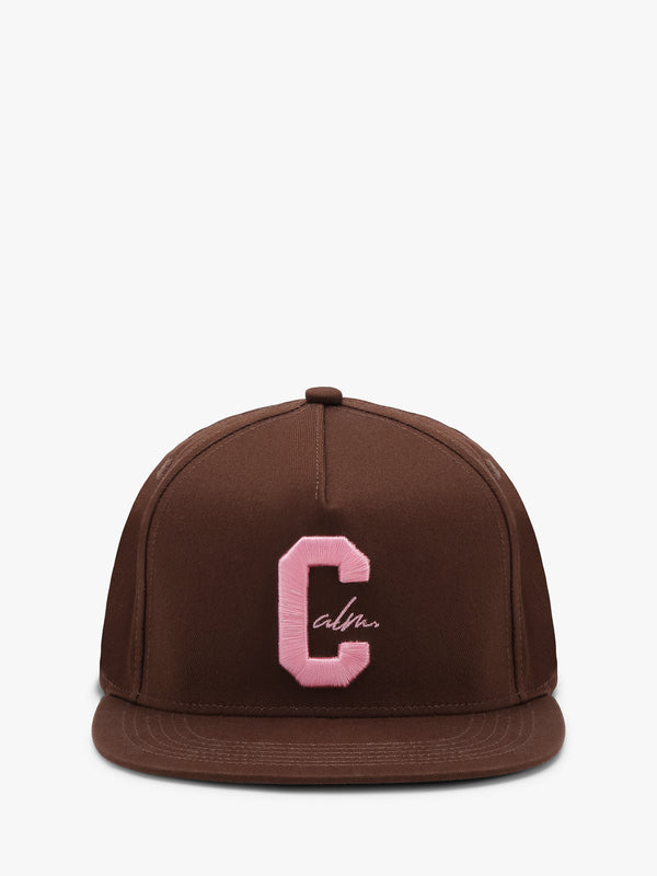 stoy Baseball Cap in Brown and Pink