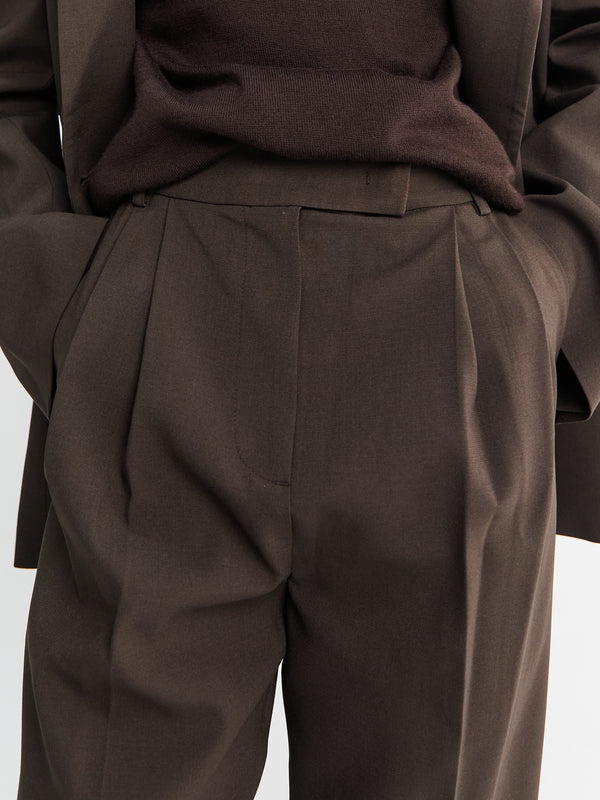 Stoy Bea Suit Pants In Dark Expresso
