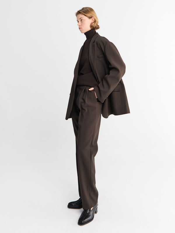 Stoy Bea Suit Pants In Dark Expresso