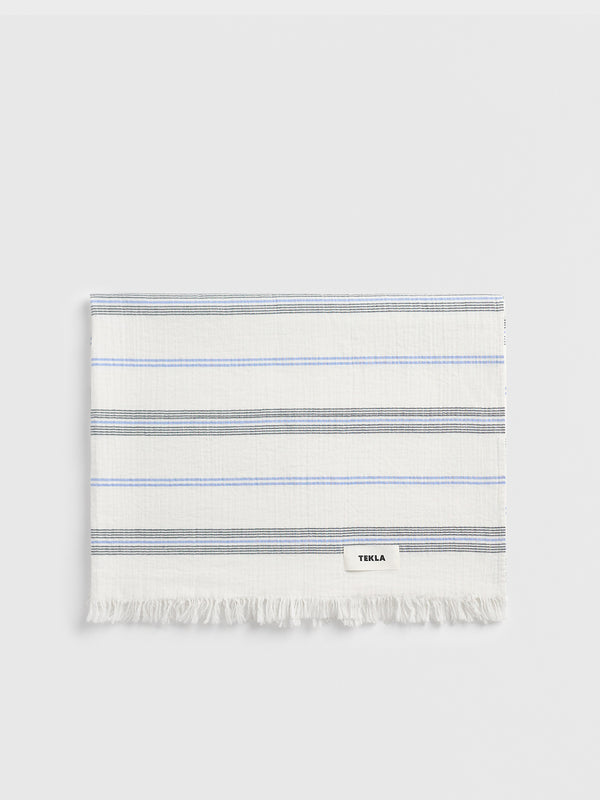 stoy Beach Cotton Sheet in Villa Stripes