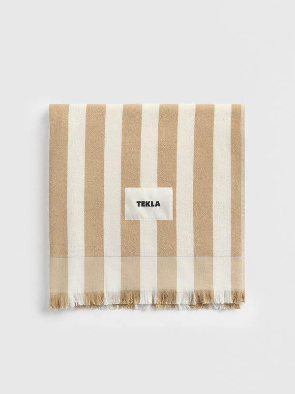 stoy Beach Towel in Almond Stripes