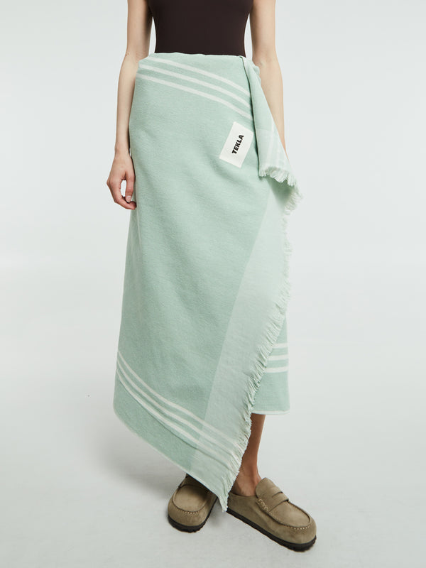 stoy Beach Towel in Pistachio