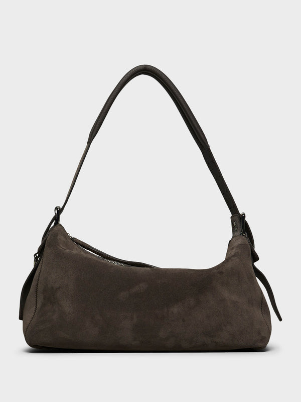 stoy Belted Baguette Bag in Mink