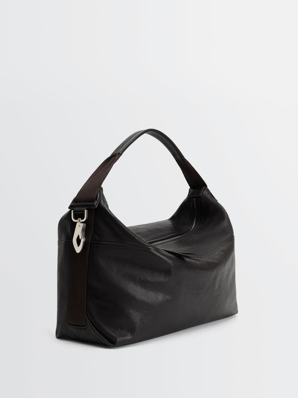 Stoy Berlingot Hobo Bag In Dark Chocolate