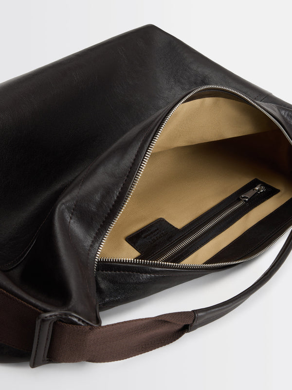 Stoy Berlingot Hobo Bag In Dark Chocolate