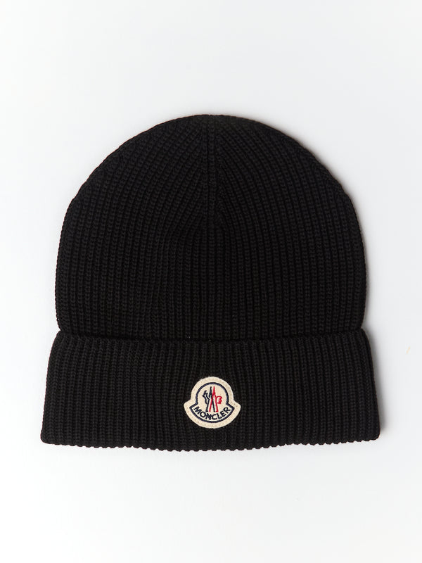 stoy Berretto Tricot Beanie in Black