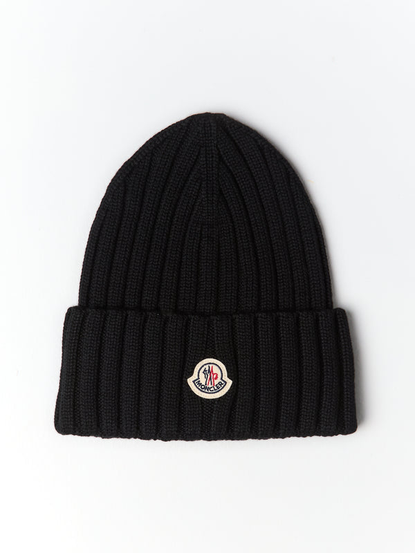 stoy Berretto Tricot Beanie in Black