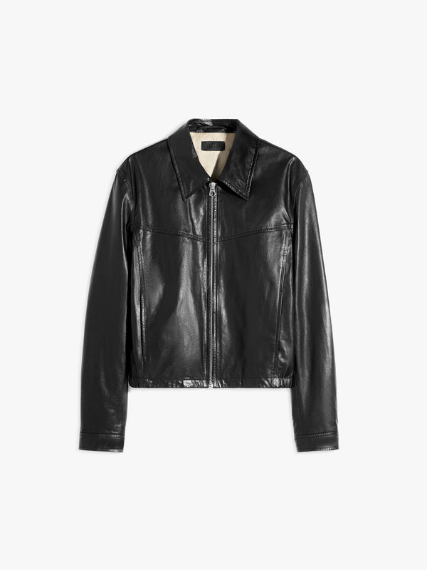 stoy Biker Blouson Jacket in Black