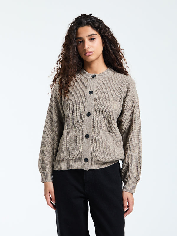 stoy Bine Cardigan in Pure Soil