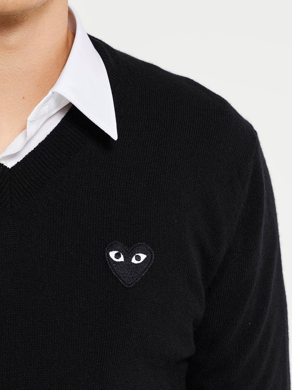 Stoy Black Heart Sweater In Black