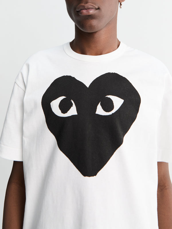Stoy Black Heart T-Shirt In White