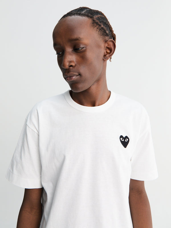 Stoy Black Heart T-Shirt In White
