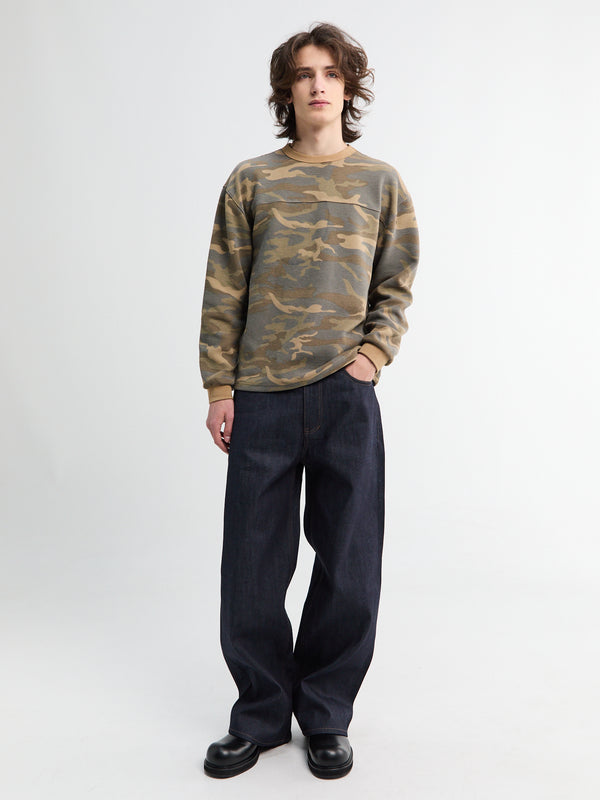 Stoy Blue Raw Selvedge Jeans In Blue Denim