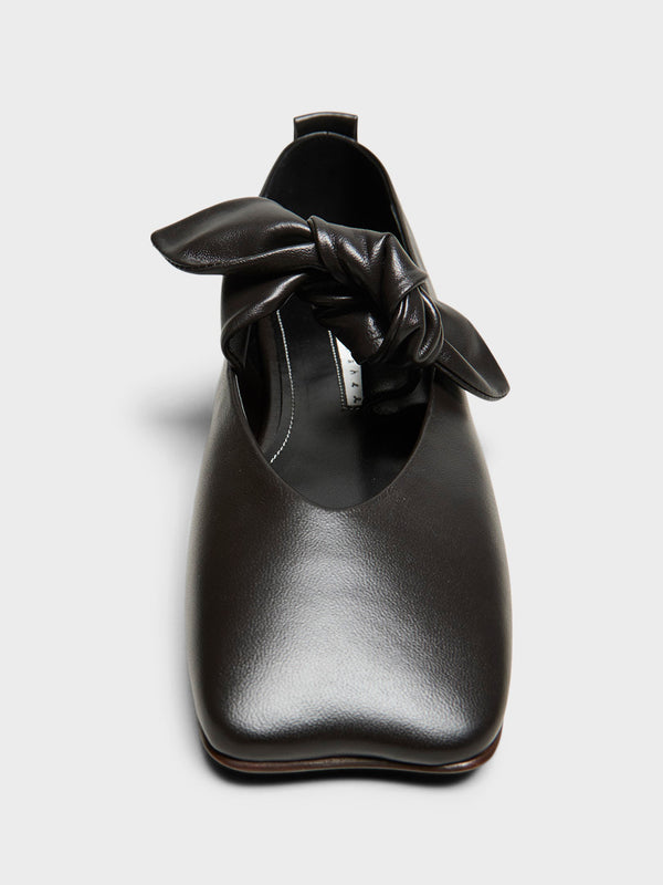 Stoy Bo Flats In Deep Brown