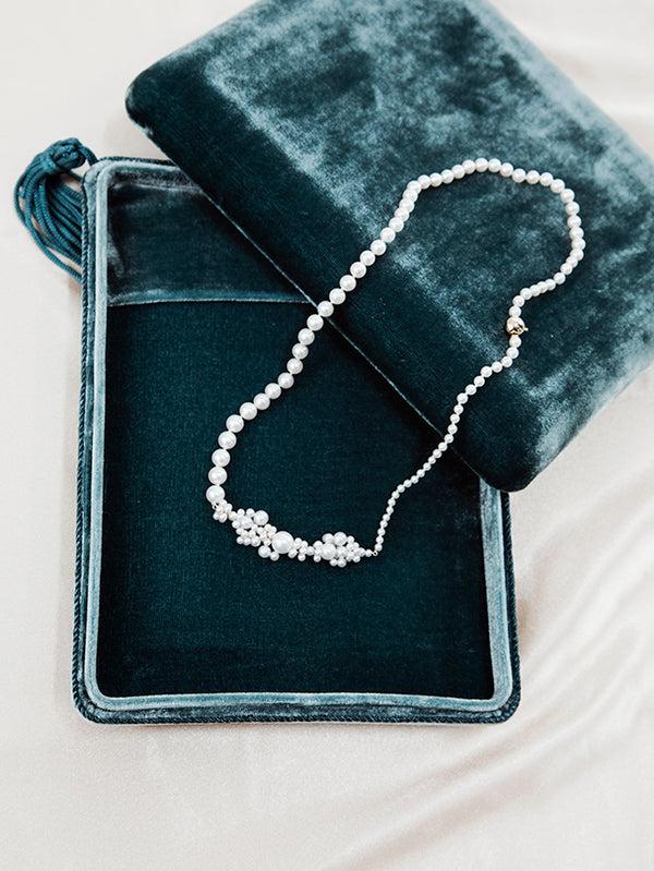 Stoy Boîte Velvet Jewelry Box In Green