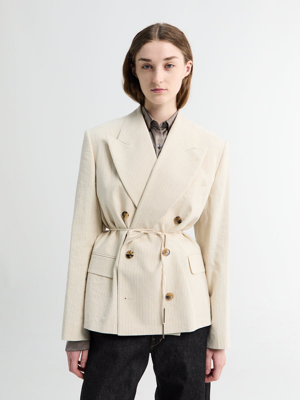 Stoy Bosea Bis Blazer In Ecru