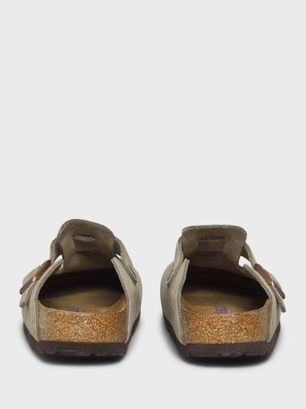 Stoy Boston Suede Narrow Sandals In Taupe