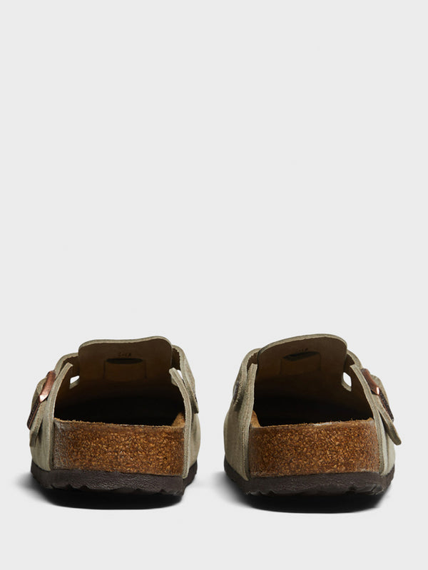 Stoy Boston Suede Regular Sandals In Taupe