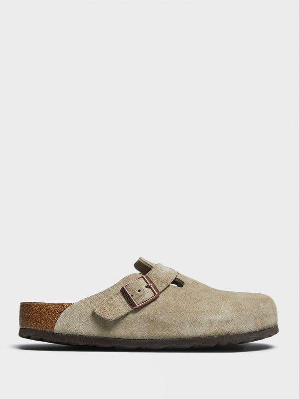 stoy Boston Suede Regular Sandals in Taupe