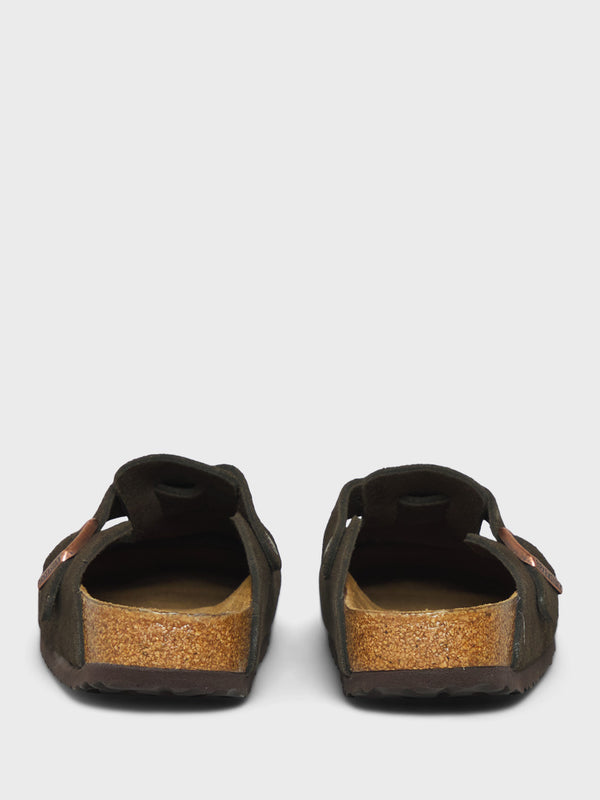 Stoy Boston Suede Sandals In Mocha