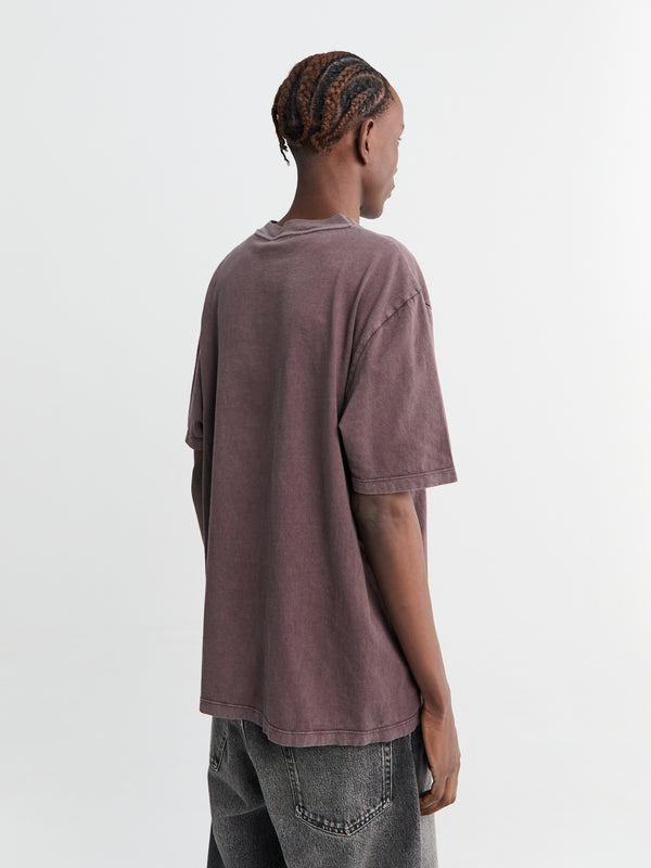 Stoy BOX T-SHIRT In Worn Brown Legacy Jersey