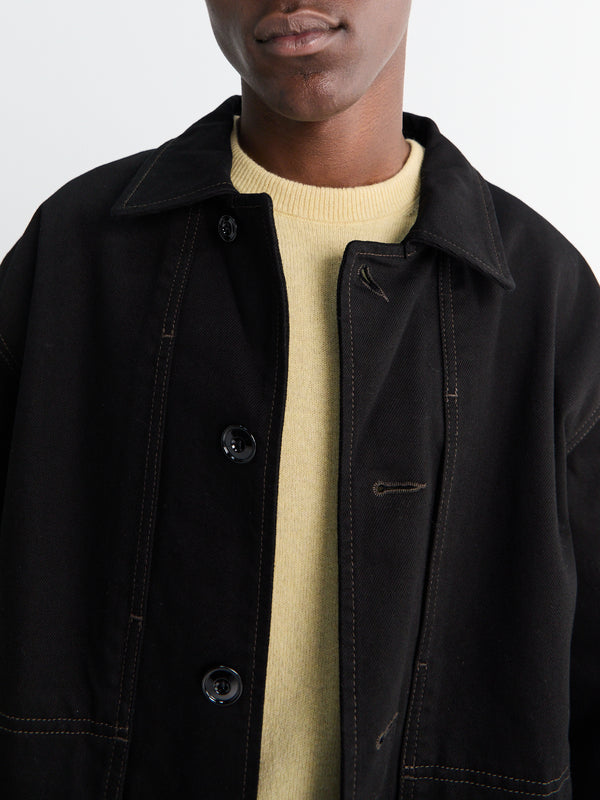 Stoy Boxy Jacket In Black